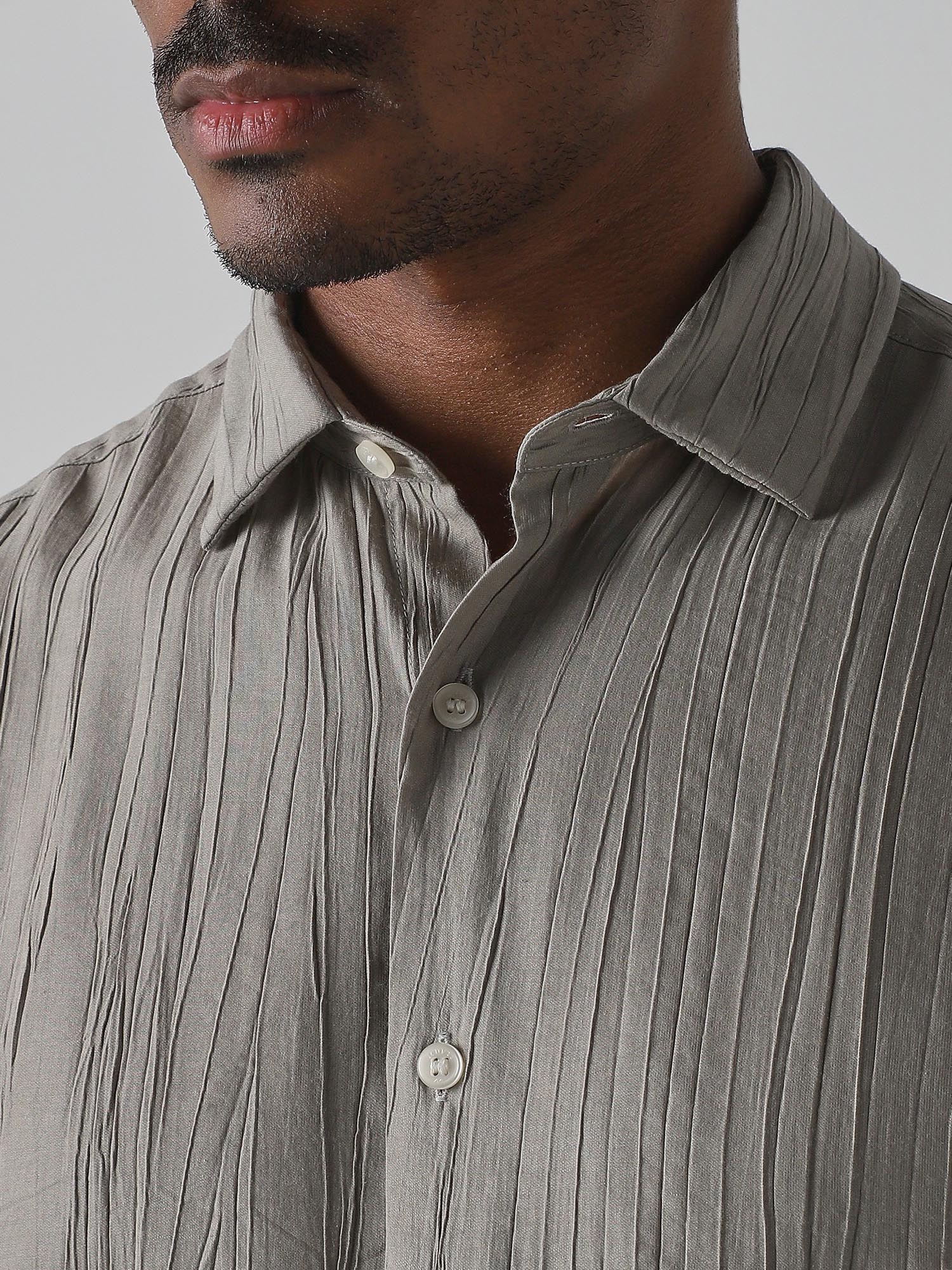 Muted Sage Green Men Shirt