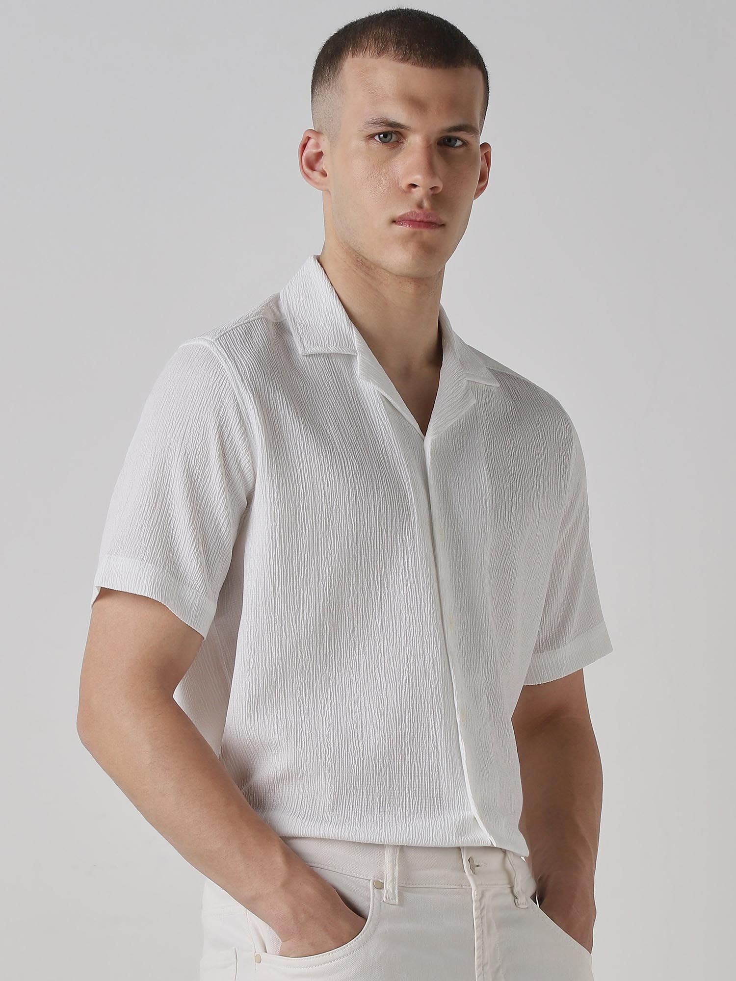 Bright White Men Shirt