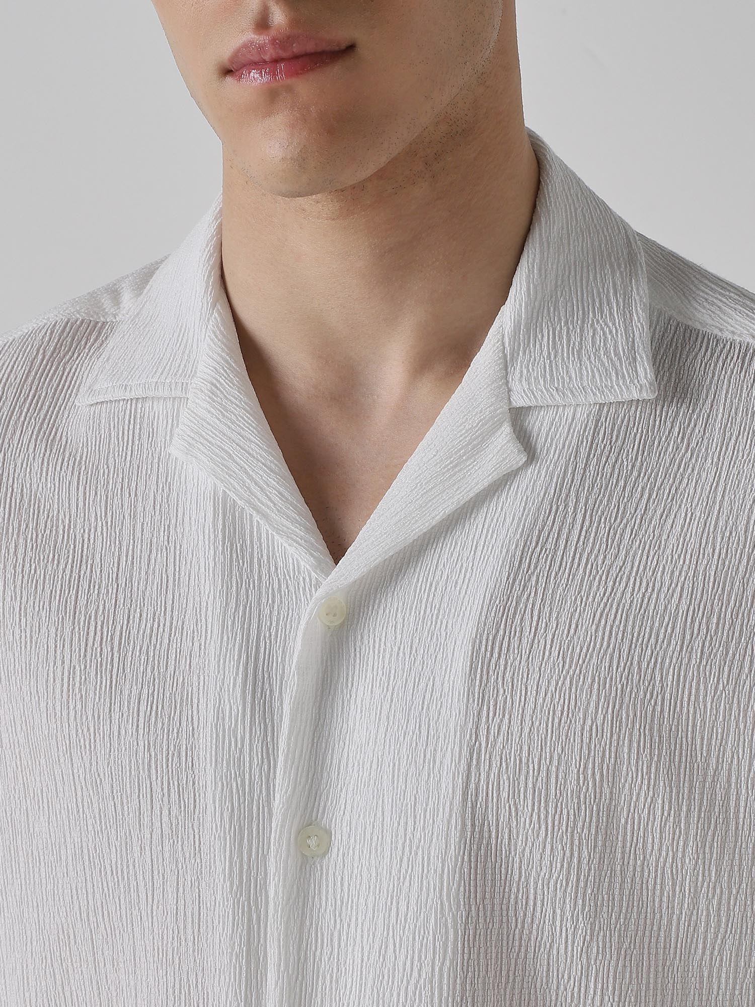 Bright White Men Shirt