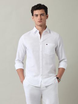 AD By Arvind - Solid Regular Fit Shirt White