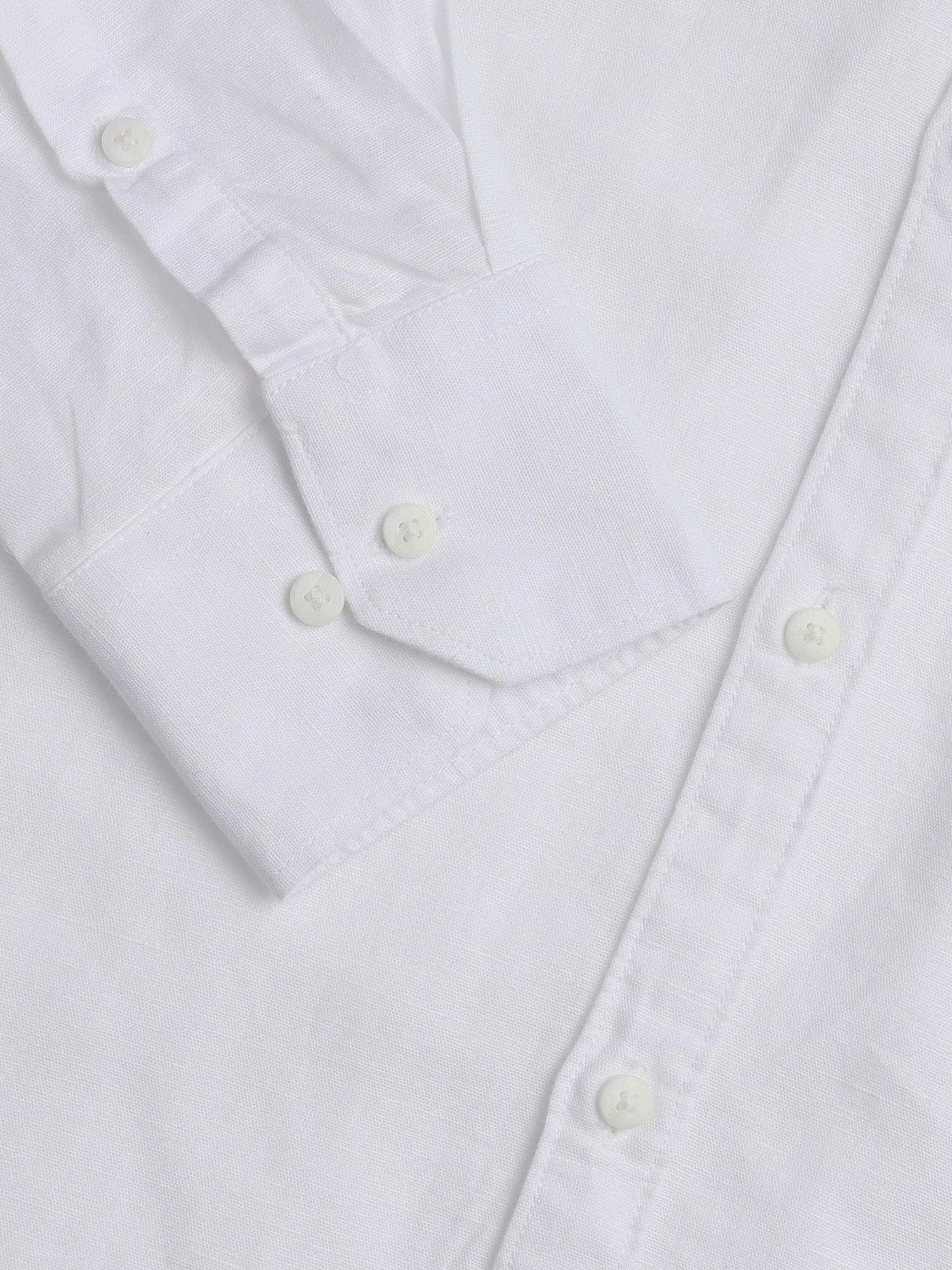 Solid Regular Fit Shirt White