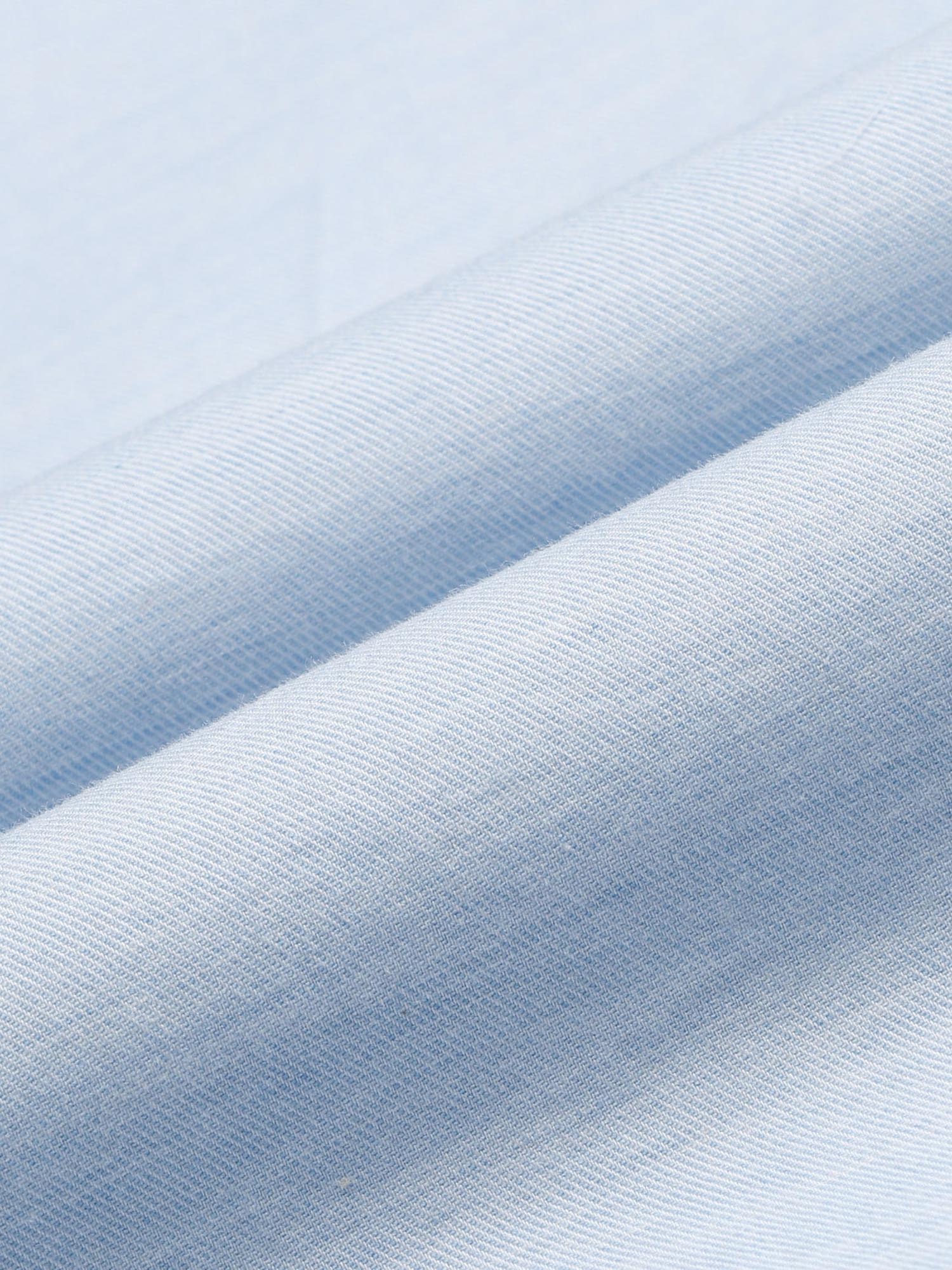Solid Slim Fit Twill Shirt Blue