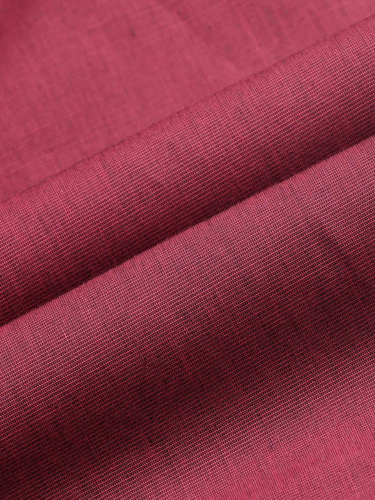 Solid Regular Fit Shirt Maroon