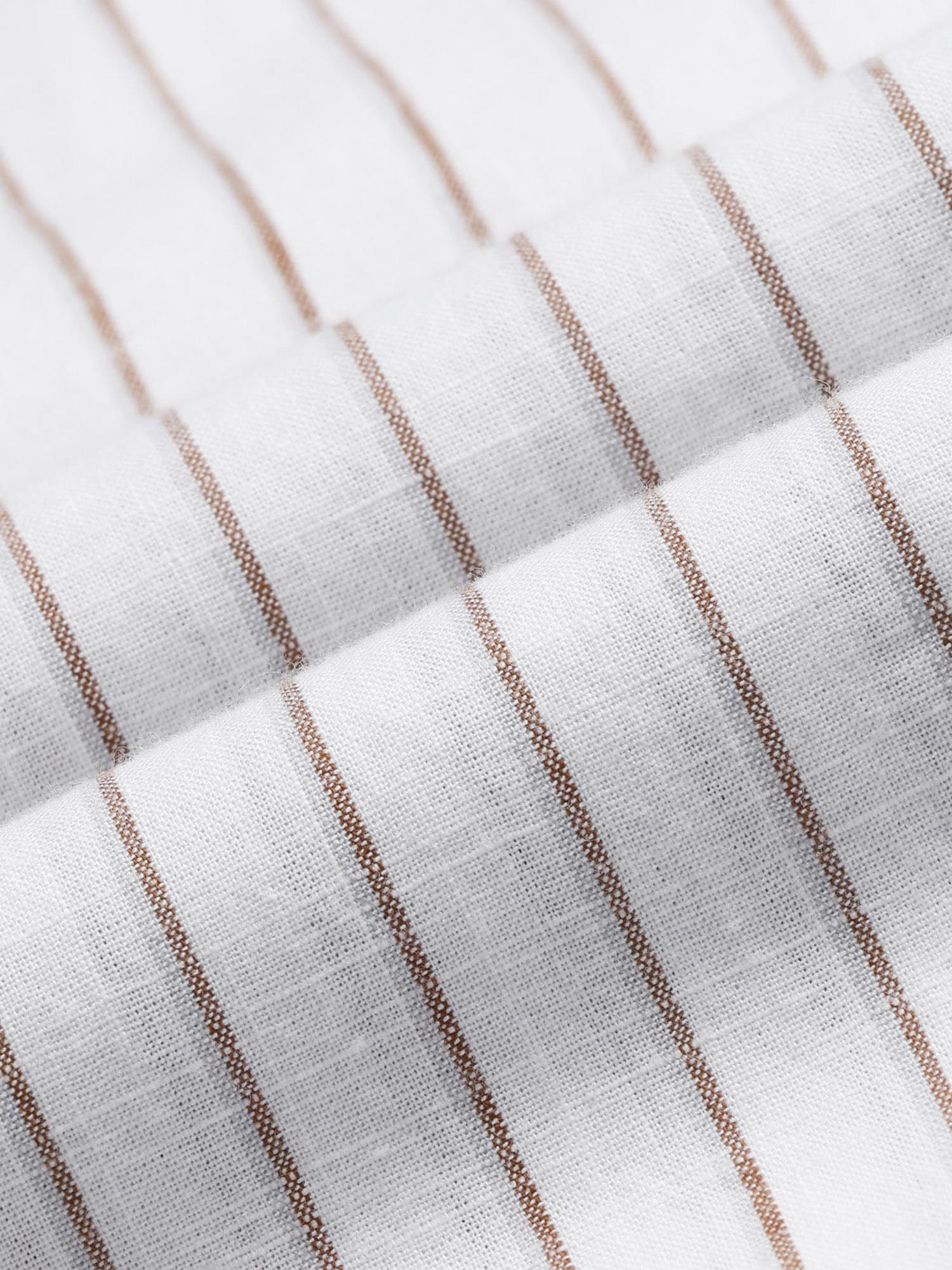 Vertical Striped Slim Fit Shirt White