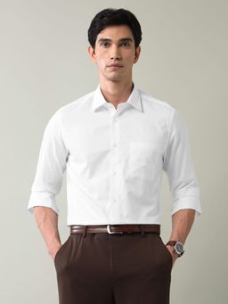AD By Arvind - Solid Regular Fit Shirt White