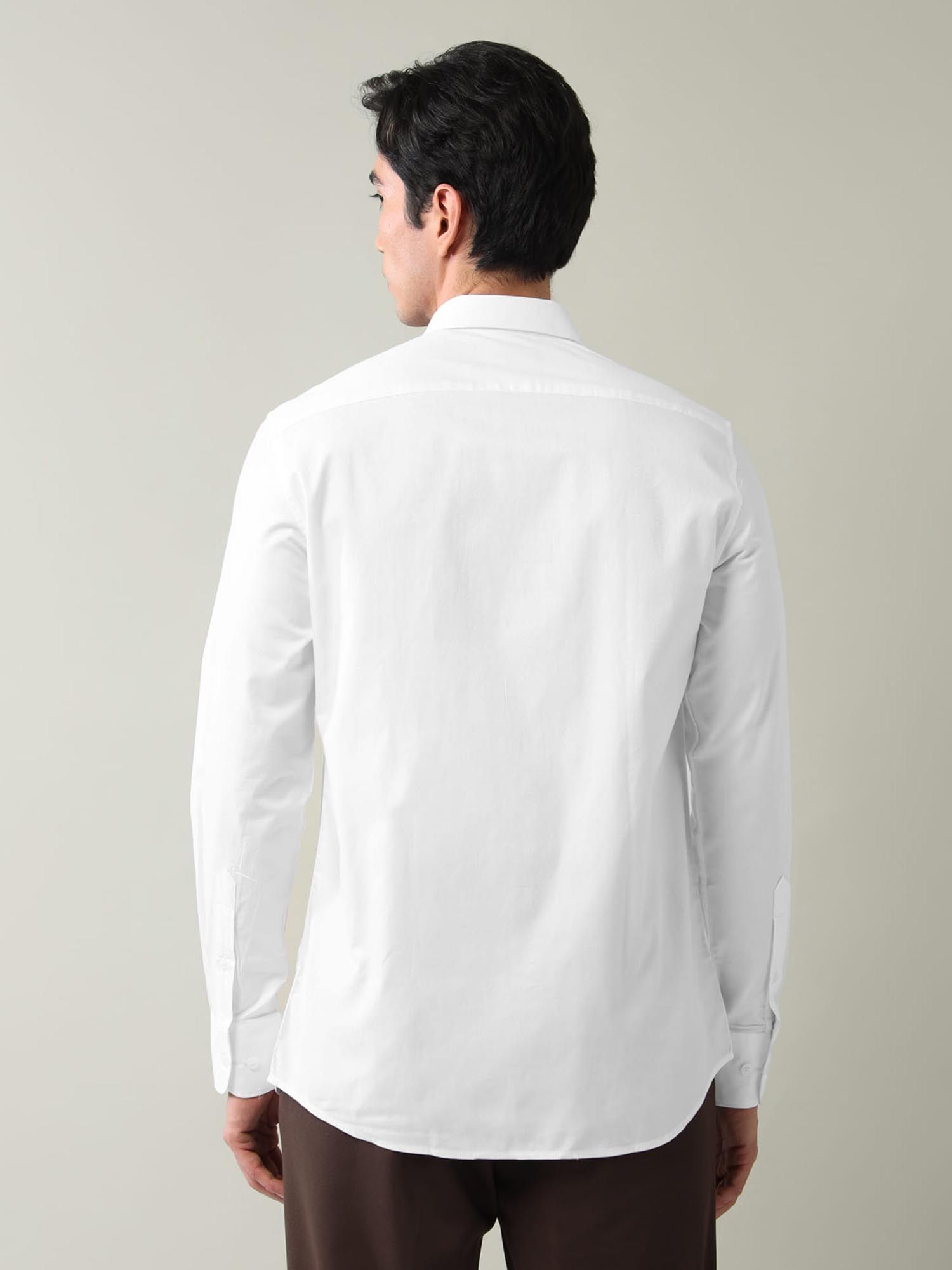 Solid Regular Fit Shirt White