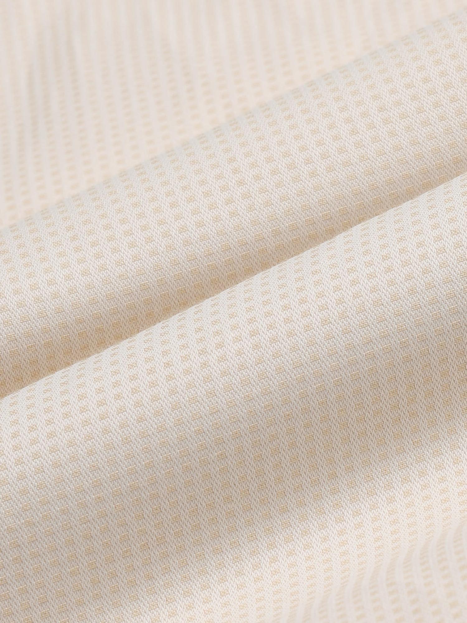 Self Design Slim Fit Twill Shirt Yellow