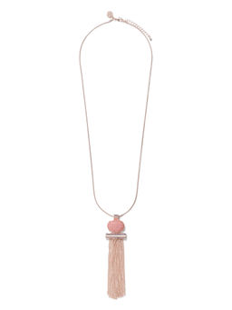 Forever New - Ria Statement Stone & Tassel Pendant