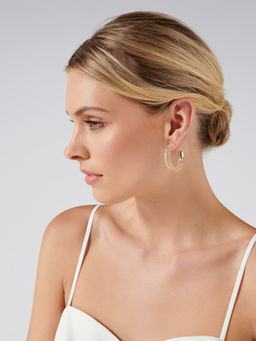 Forever New - Birdie Gold Fleck Hoop