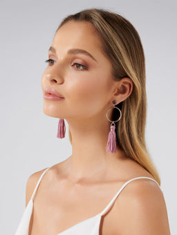 Forever New - Celeste Geo Tassel Drop Earrings
