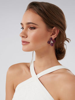 Forever New - Camille Coated Flowers Stud