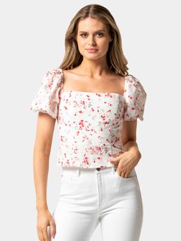Forever New - Linda Square Neck Puff Sleeve Top