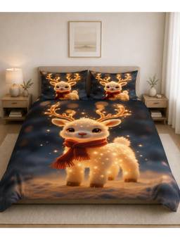 Cortina - 7D Bedsheet For Double Bed 240Tc Microfiber With 2 King Size Pillow Cover