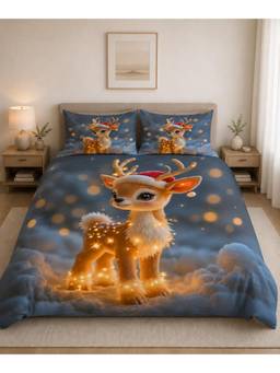 Cortina - 7D Bedsheet For Double Bed 240Tc Microfiber With 2 King Size Pillow Cover