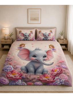 Cortina - 7D Bedsheet For Double Bed 240Tc Microfiber With 2 King Size Pillow Cover