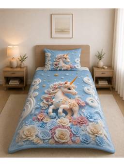 Cortina - 7D Bedsheet For Single Bed 240Tc Microfiber With 1 Pillow Cover