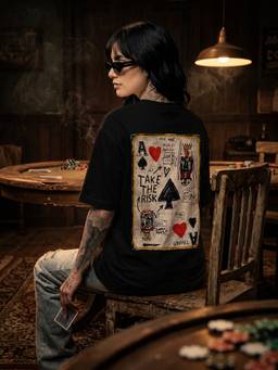Griffel - Women's Black Graphic Print Tshirt