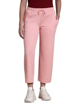 TWIN BIRDS - Women Regular Fit Textured Pink Pant