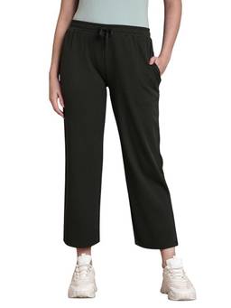 TWIN BIRDS - Women Regular Fit Solid Green Pant