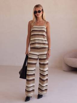 ZUMMER - Women's Striped Multicolor Co-Ords