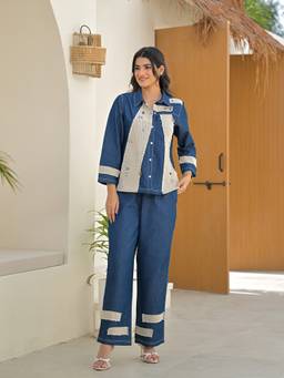 ZUMMER - Women's Denim Blue Co-Ords