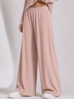 Slumber Jill - Women's Solid Regular Fit Pink Pant