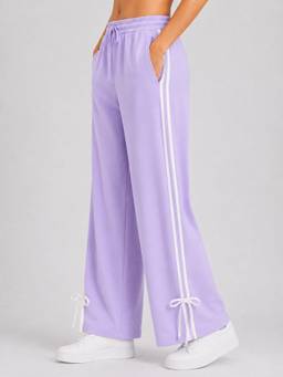 Slumber Jill - Women's Regular Fit Solid Lavender Pant