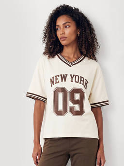max - Women Printed White Tshirt