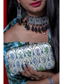 SWISNI - Multi Raw Silk Clutches SWIS-343