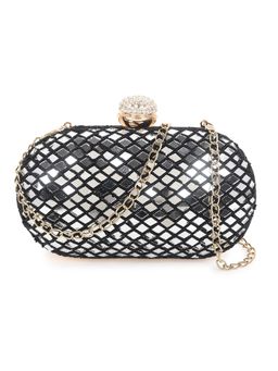 SWISNI - Black Silk Clutches SWIS-406
