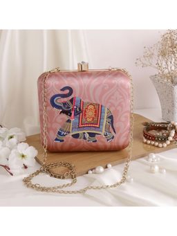 SWISNI - Pink Silk Clutches SWIS-431