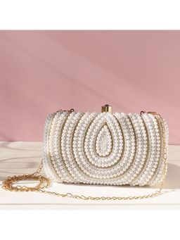 SWISNI - White Silk Clutches SWIS-443