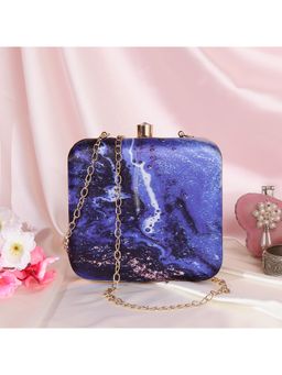 SWISNI - Blue Silk Clutches SWIS-452