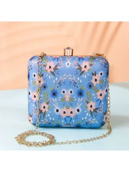 SWISNI - Blue Silk Clutches SWIS-453