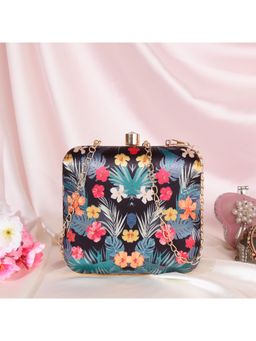 SWISNI - Black Silk Clutches SWIS-466