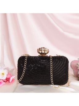 SWISNI - Black Silk Clutches SWIS-474