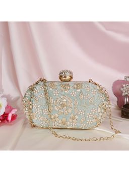 SWISNI - Green Silk Clutches SWIS-481