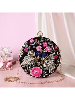 SWISNI - Black Canvas Clutches SWIS-511