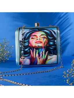 SWISNI - Blue Silk Clutches SWIS-517