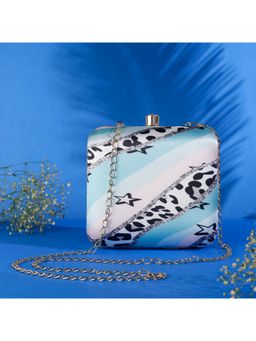 SWISNI - Blue Satin Clutches SWIS-525