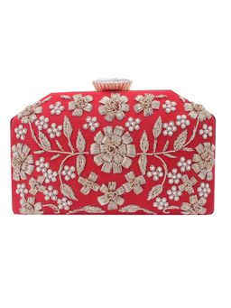 SWISNI - Red Satin Clutches SWIS-602