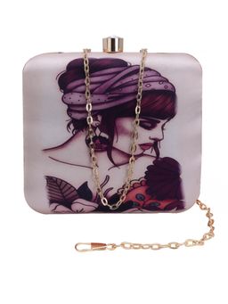 SWISNI - Purple Satin Clutches SWIS-646