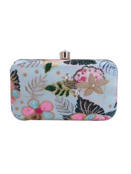 SWISNI - Blue Satin Clutches SWIS-647