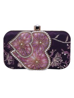 SWISNI - Purple Satin Clutches SWIS-651