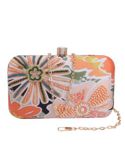 SWISNI - Orange Satin Clutches SWIS-656