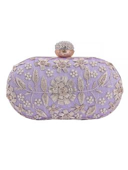 SWISNI - Lavender Satin Clutches SWIS-657