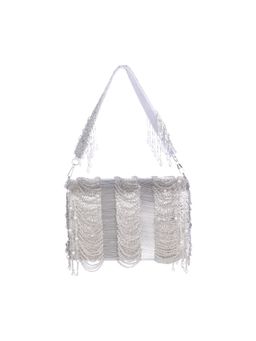 SWISNI - Silver Satin Clutches SWIS-665