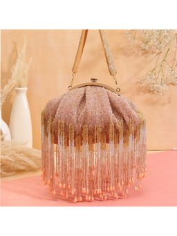 SWISNI - Gold Satin Clutches SWIS-697