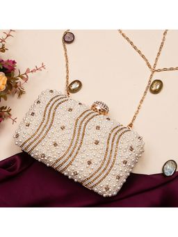 SWISNI - White Satin Clutches SWIS-739