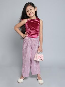 Taffy - One Shoulder Crop Top and Pleated Pant (Set of 2)